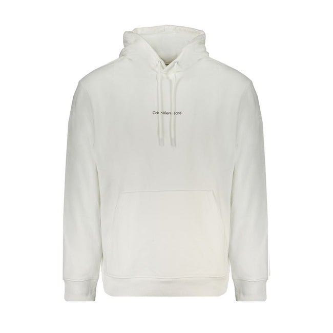 Calvin Klein Weißes Herren-Sweatshirt aus Baumwolle