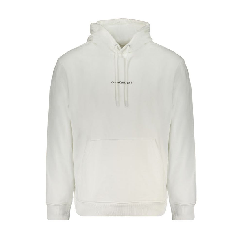 Calvin Klein Weißes Herren-Sweatshirt aus Baumwolle