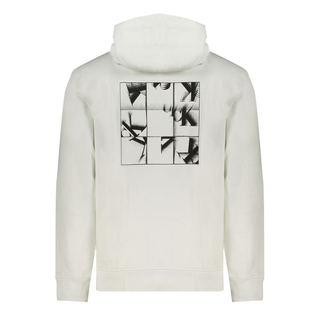 Calvin Klein Weißes Herren-Sweatshirt aus Baumwolle