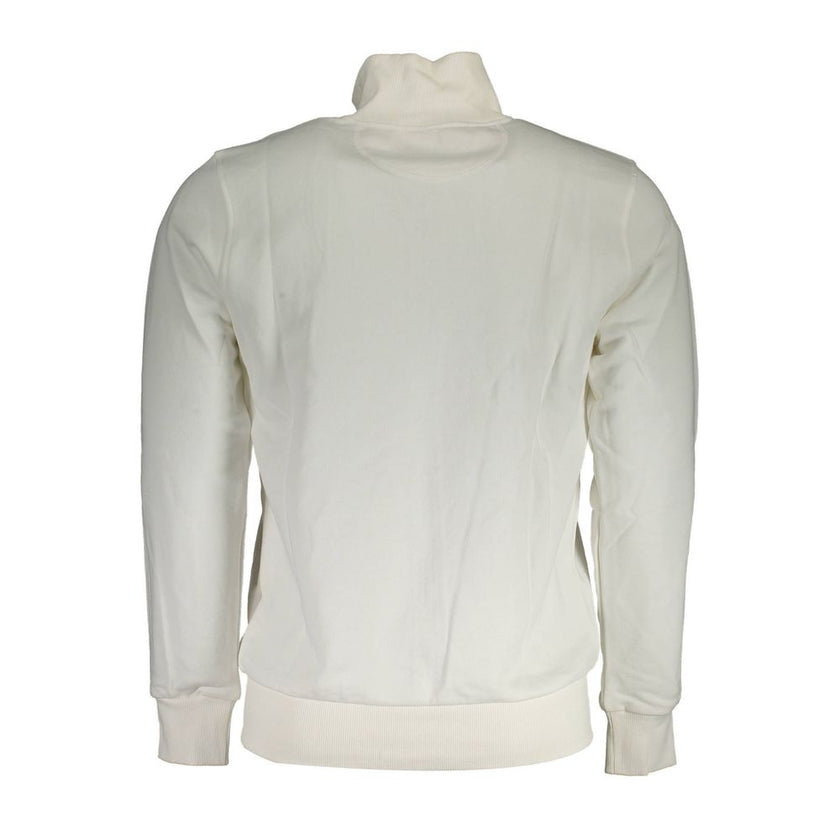 La Martina Bianco Baumwoll-Sweatshirt für Herren