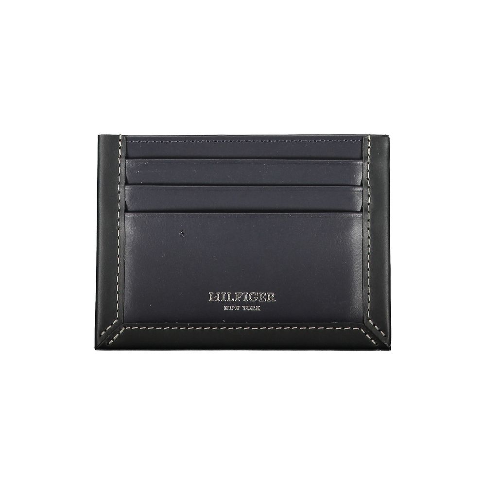 Tommy Hilfiger Blaues Leder Portemonnaie