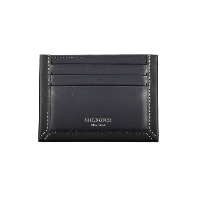 Tommy Hilfiger Blaues Leder Portemonnaie