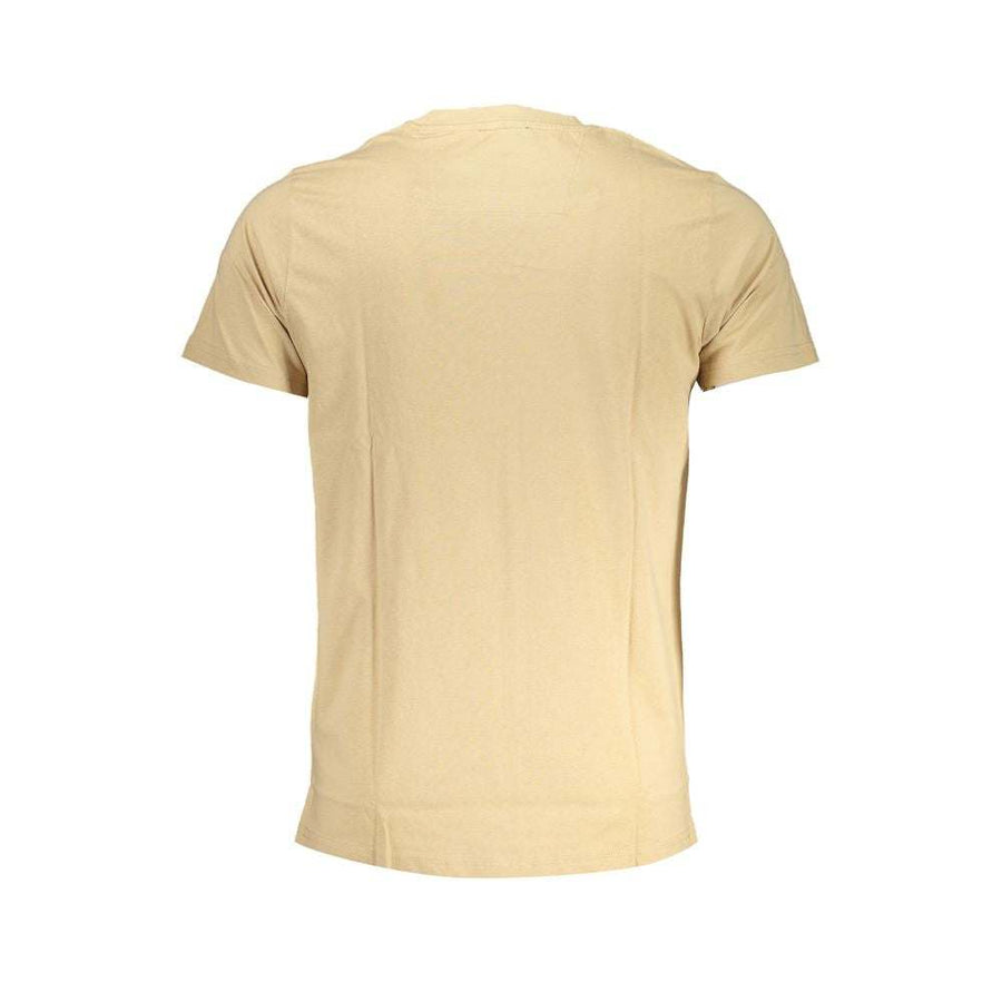 Cavalli Class Men's Beige Cotton T-Shirt
