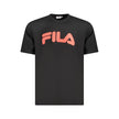 Fila Schwarzes Baumwoll-T-Shirt für Herren