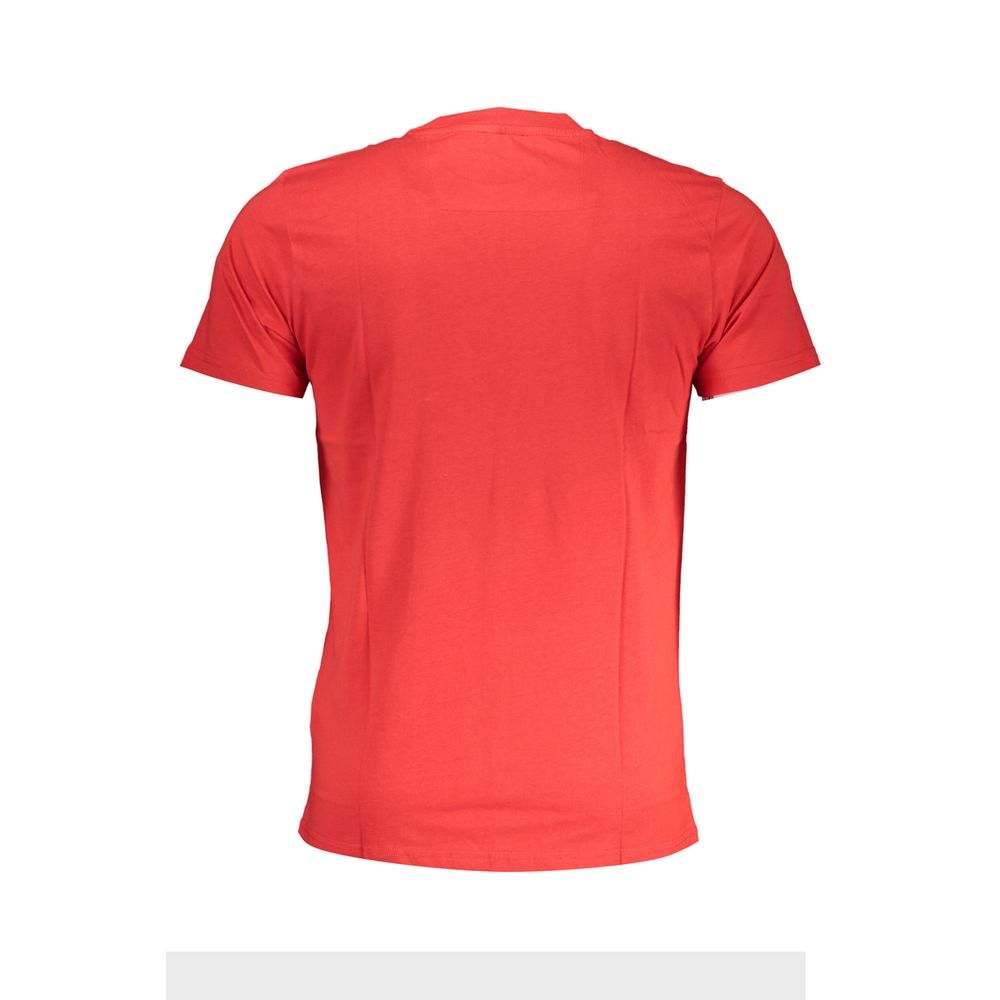 Men's Cavalli Class Red Cotton T-Shirt