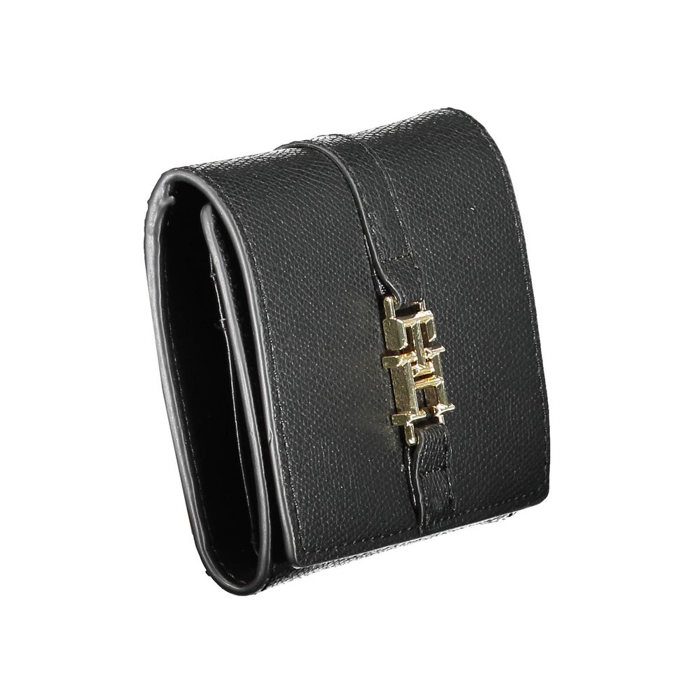 Tommy Hilfiger Schwarze Geldbörse aus Polyurethan für Damen
