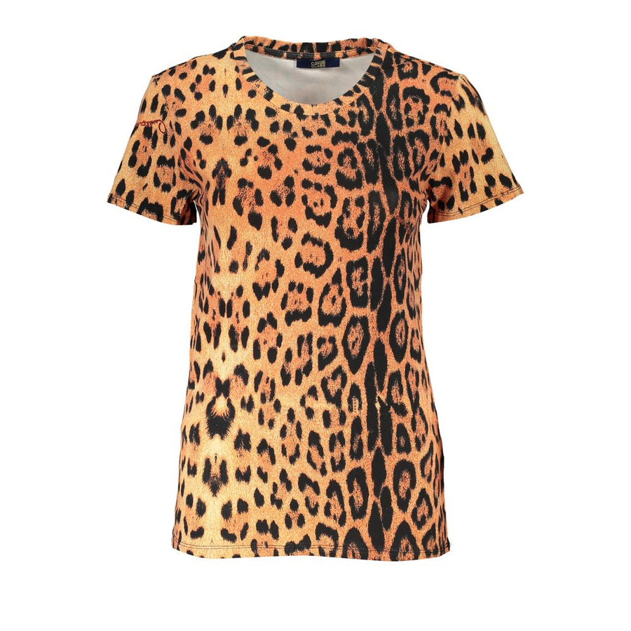Cavalli Class Cotton T-Shirt in Orange