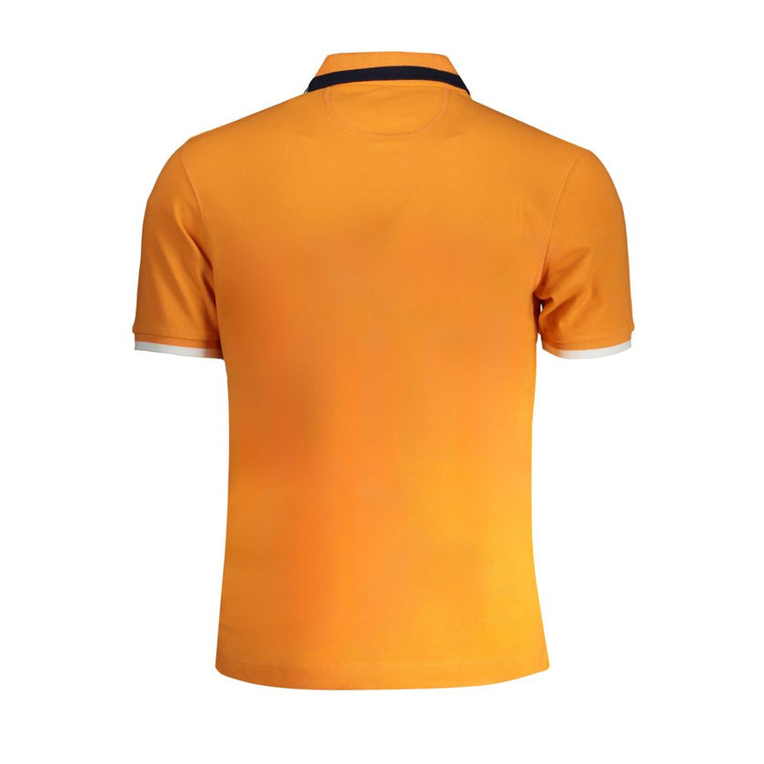 La Martina Arancione Baumwoll-Herrenpoloshirt