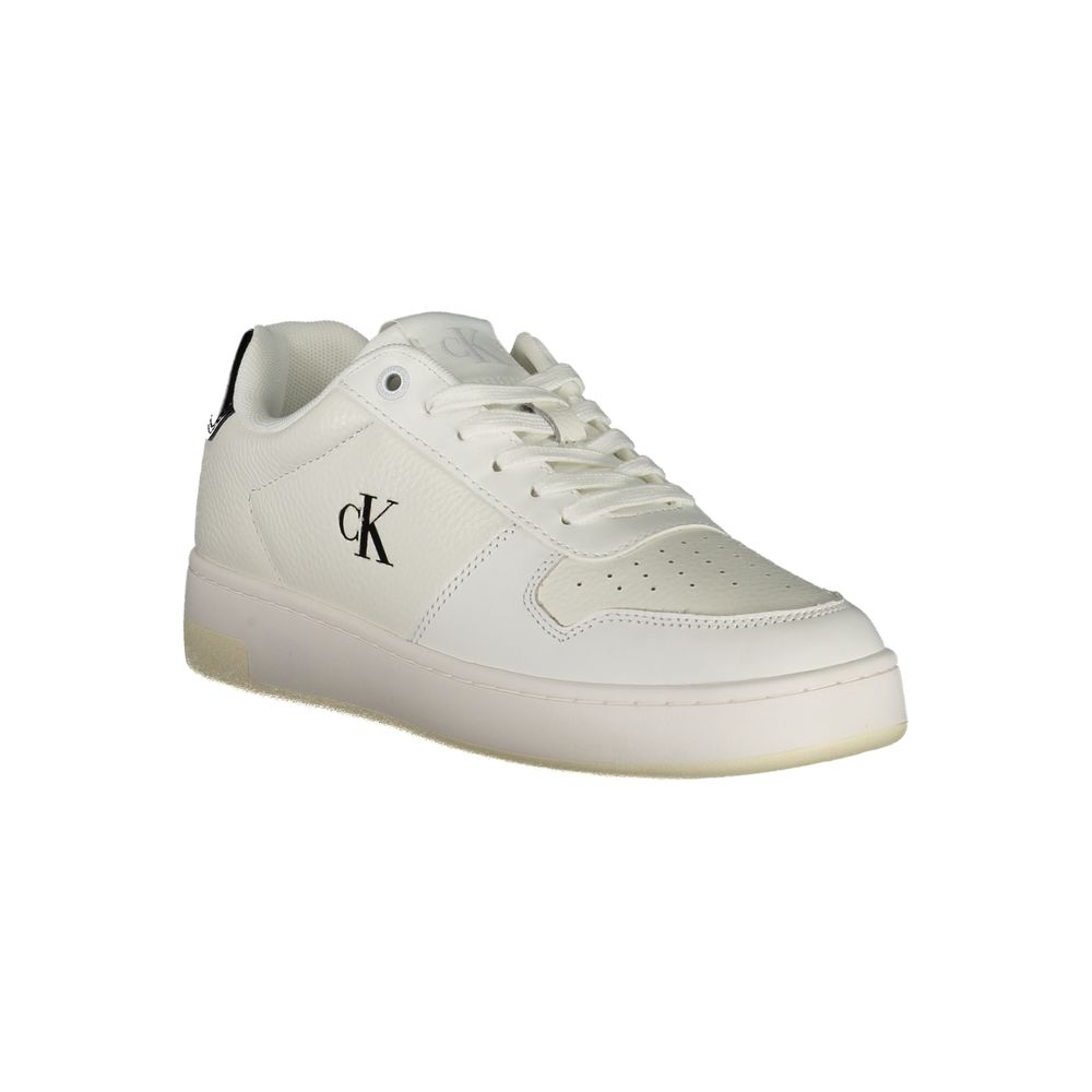 Calvin Klein Bianco Damen-Sneaker aus Polyurethan