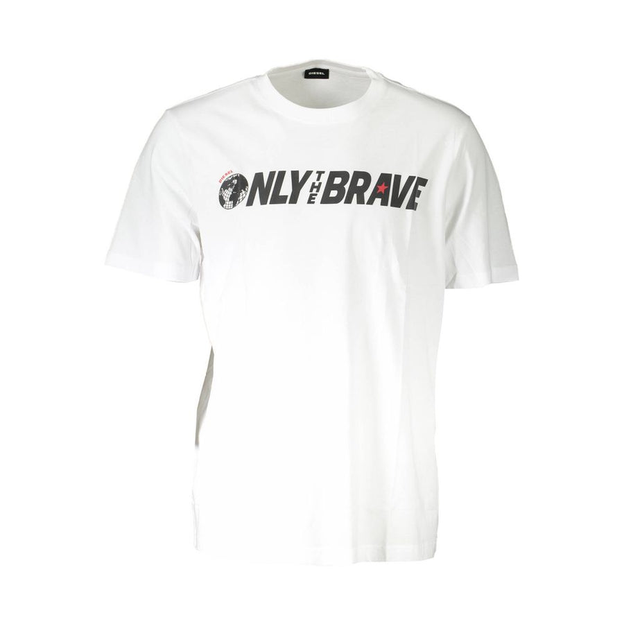 Diesel Men's White Cotton T-Shirt