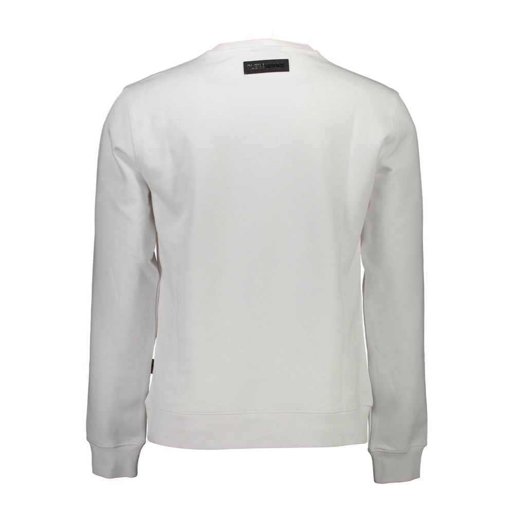 Plein Sport Bianco Baumwoll-Sweatshirt für Herren