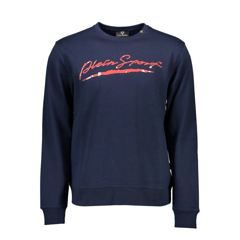 Plein Sport Blaues Baumwoll-Sweatshirt für Herren