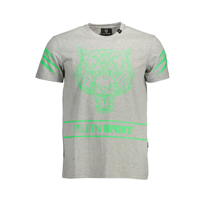 Plein Sport Grigio Baumwoll-T-Shirt für Herren