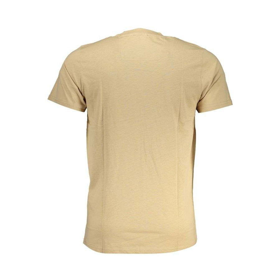 Cavalli Class Men's Beige Cotton T-Shirt