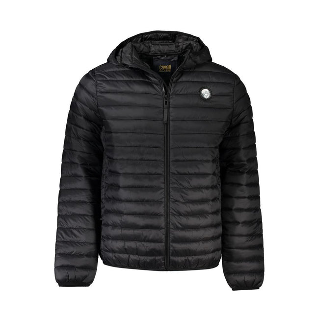 Cavalli Class Schwarze Polyamid-Jacke für Männer