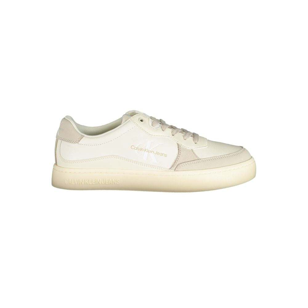 Calvin Klein White Polyurethane Men's Sneaker