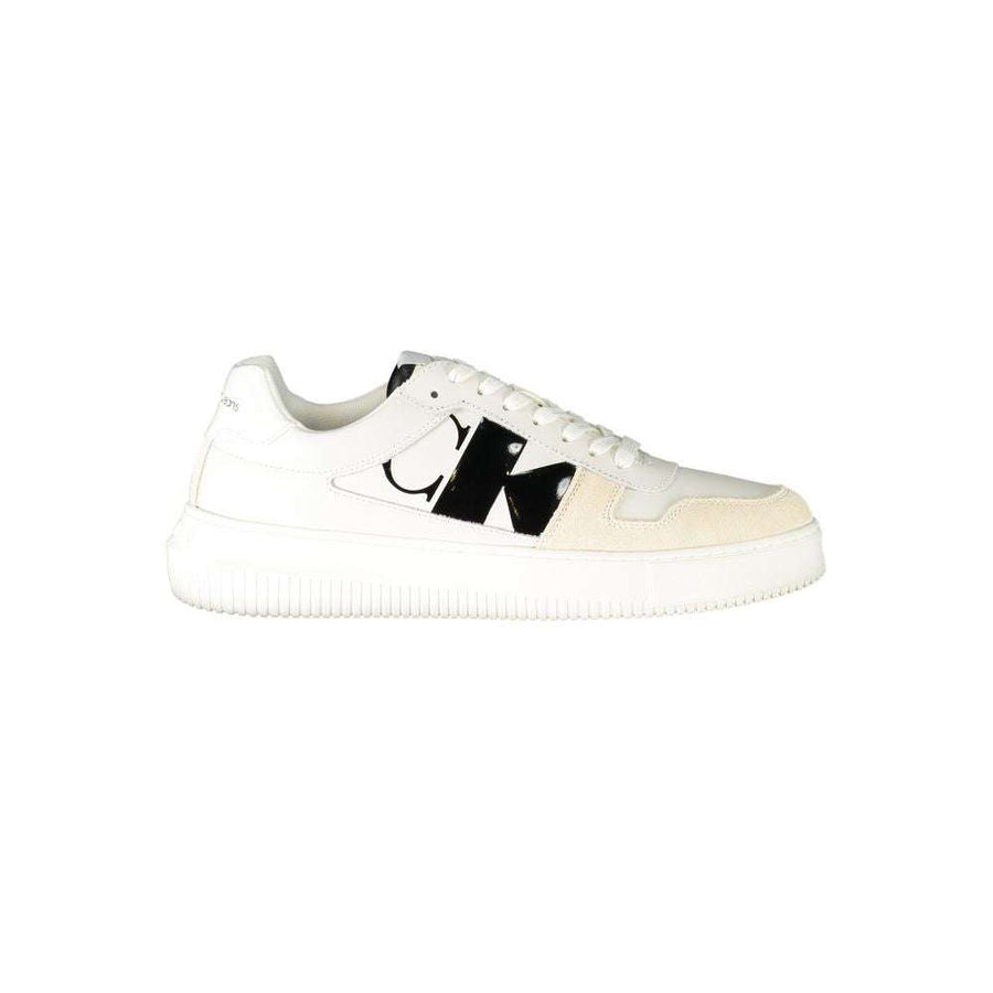 Calvin Klein White Leather Men's Sneakers
