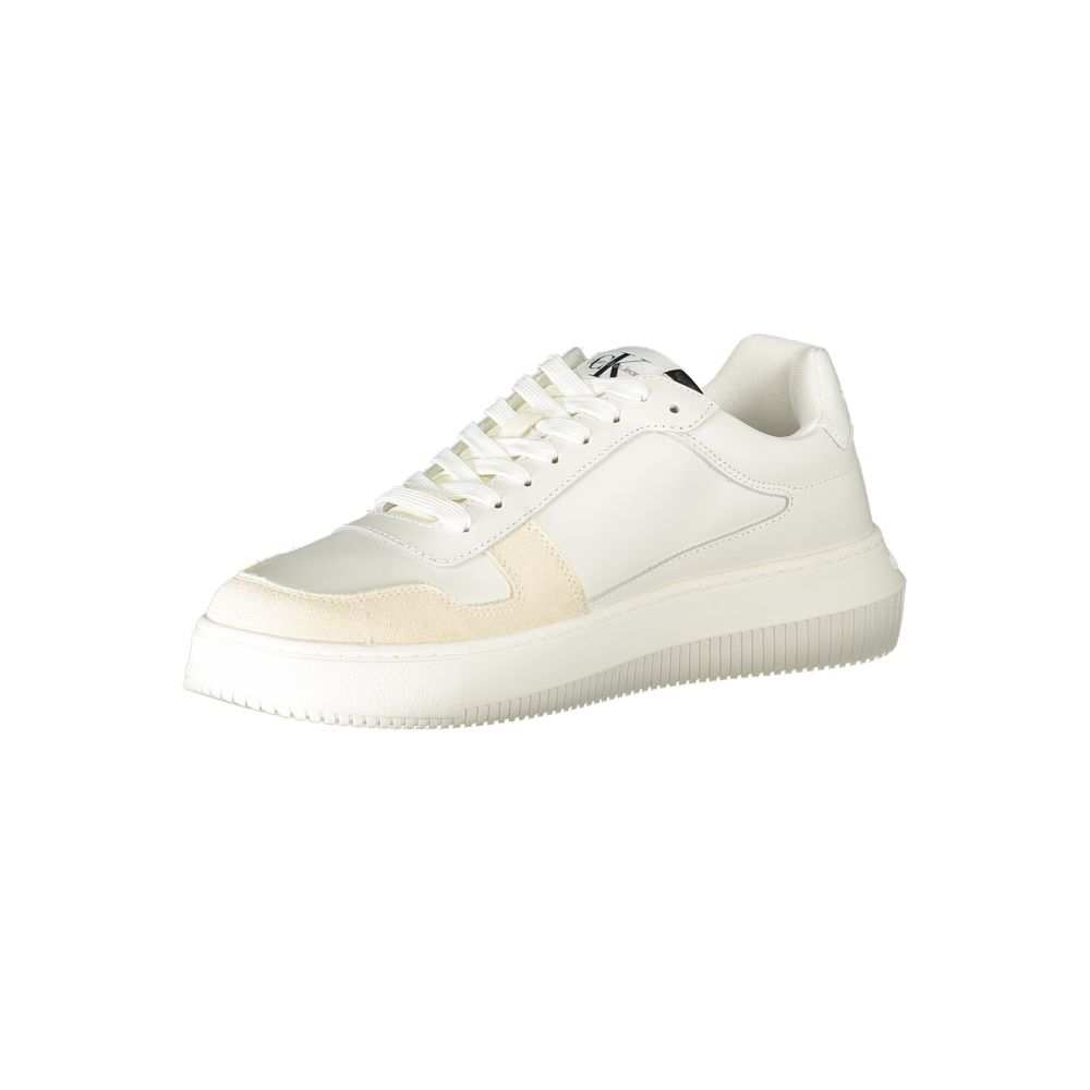 Calvin Klein White Leather Men's Sneakers