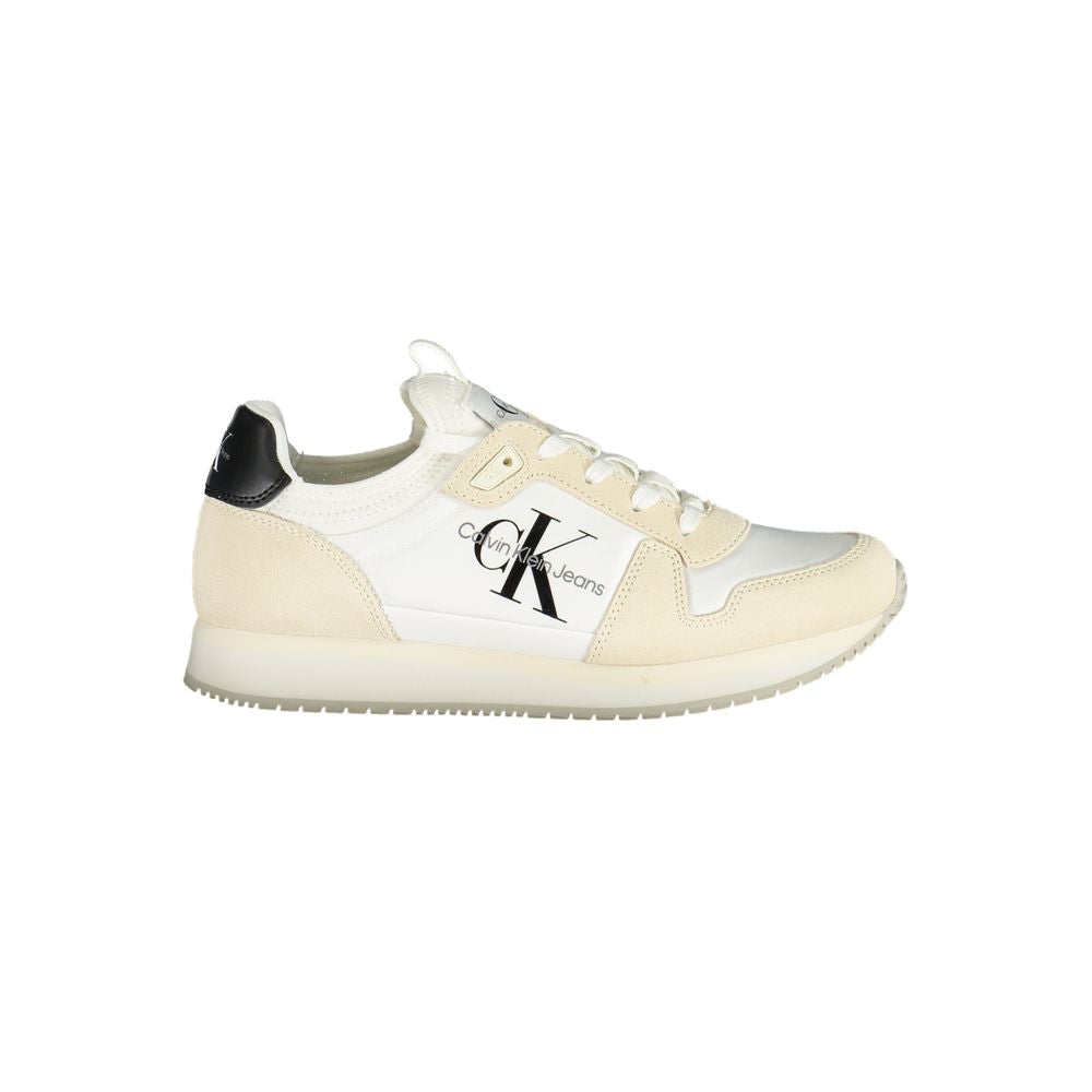 Calvin Klein Bianco Damen-Sneaker aus Polyurethan