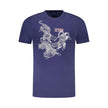 Cavalli Class Blu Baumwoll-T-Shirt für Herren