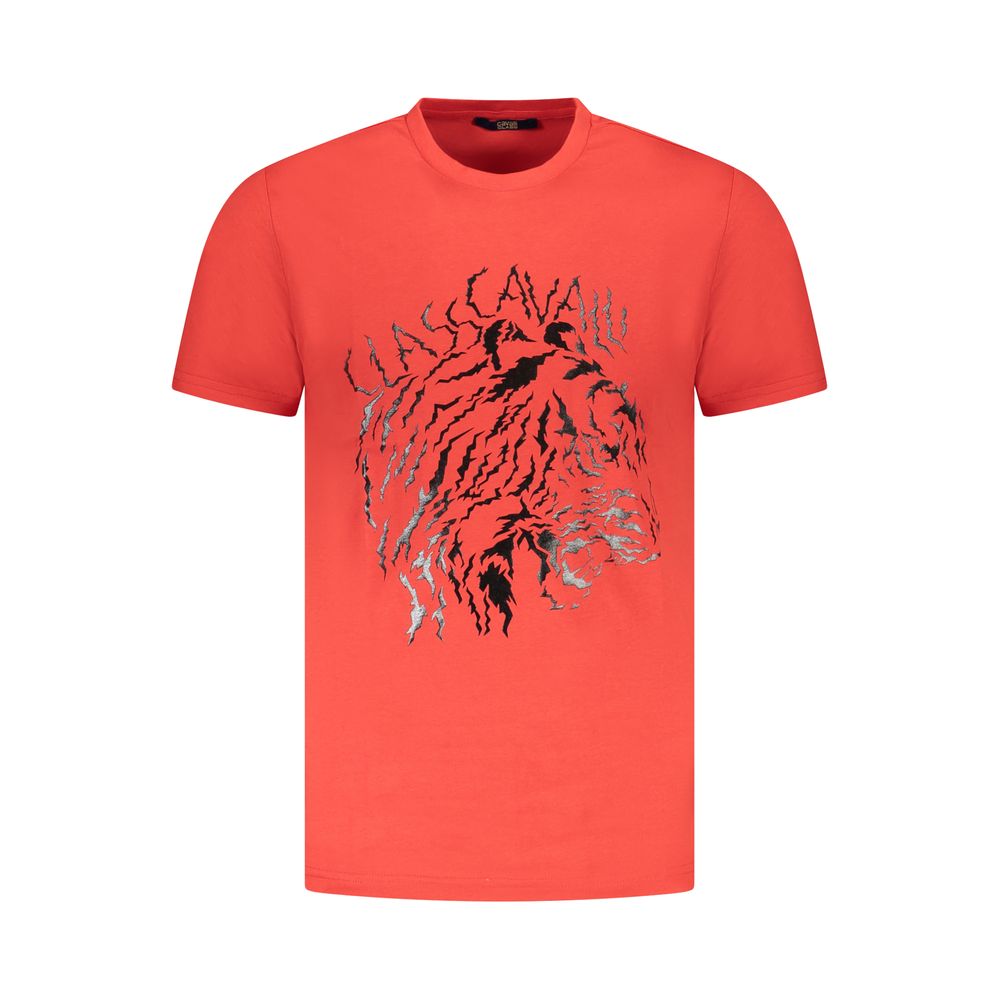 Cavalli Class Men's Red Cotton T-Shirt
