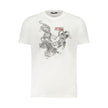 Cavalli Class Weißes Baumwoll-T-Shirt für Herren
