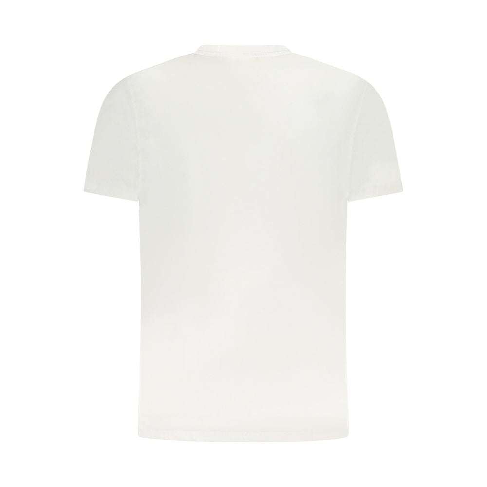 Cavalli Class weißes Baumwoll-T-Shirt für Herren mit Rundhalsausschnitt und Logo-Print