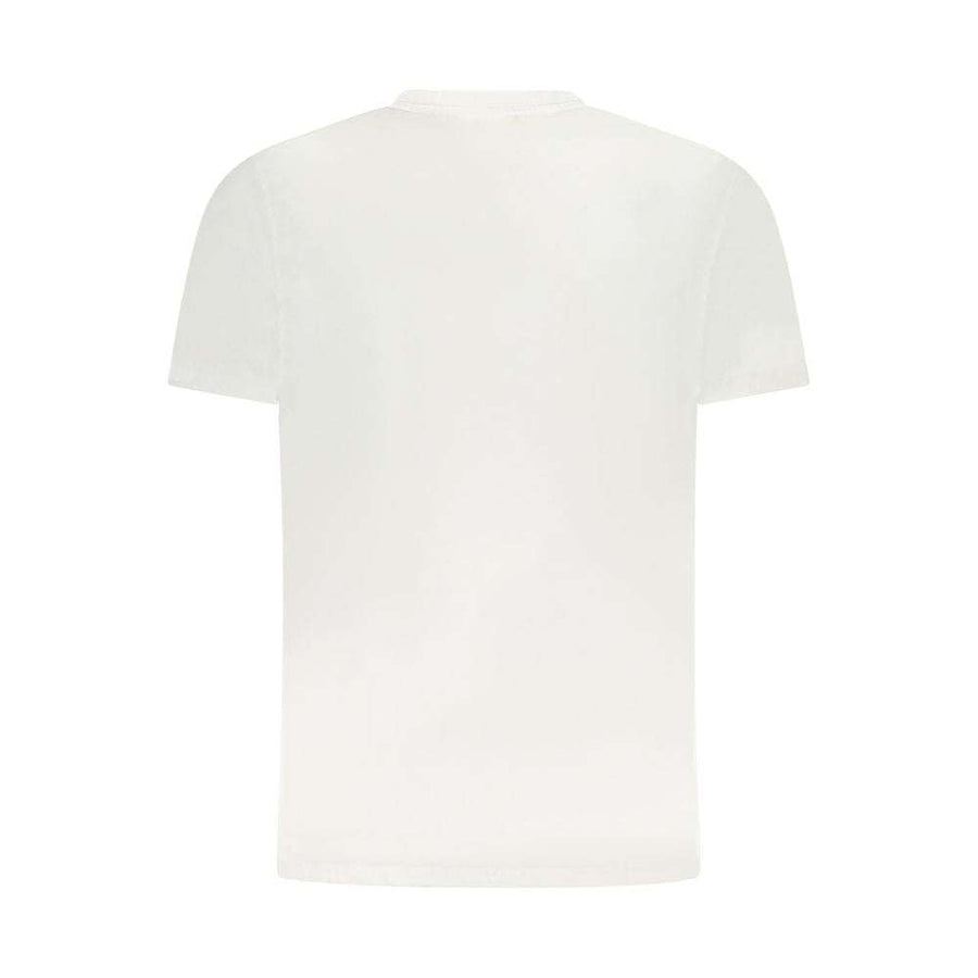 Cavalli Class weißes Baumwoll-T-Shirt für Herren mit Rundhalsausschnitt und Logo-Print