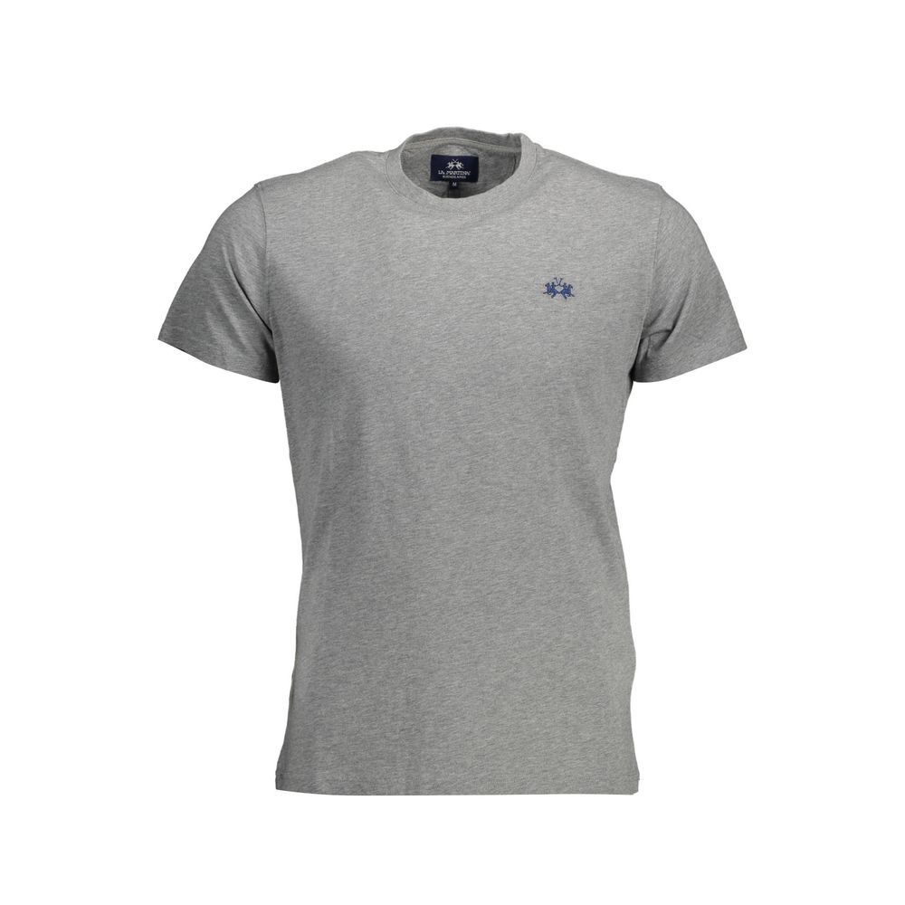 La Martina Grigio Baumwoll-T-Shirt für Herren
