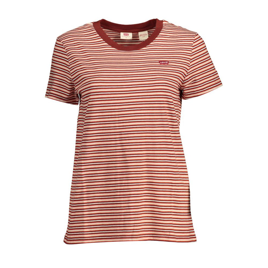 Levi's Red Women's Cotton T-Shirt
