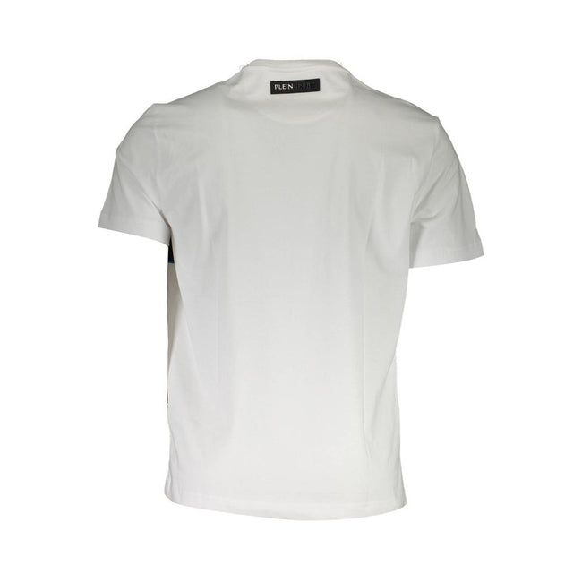 Plein Sport Weißes Herren-T-Shirt aus Baumwolle