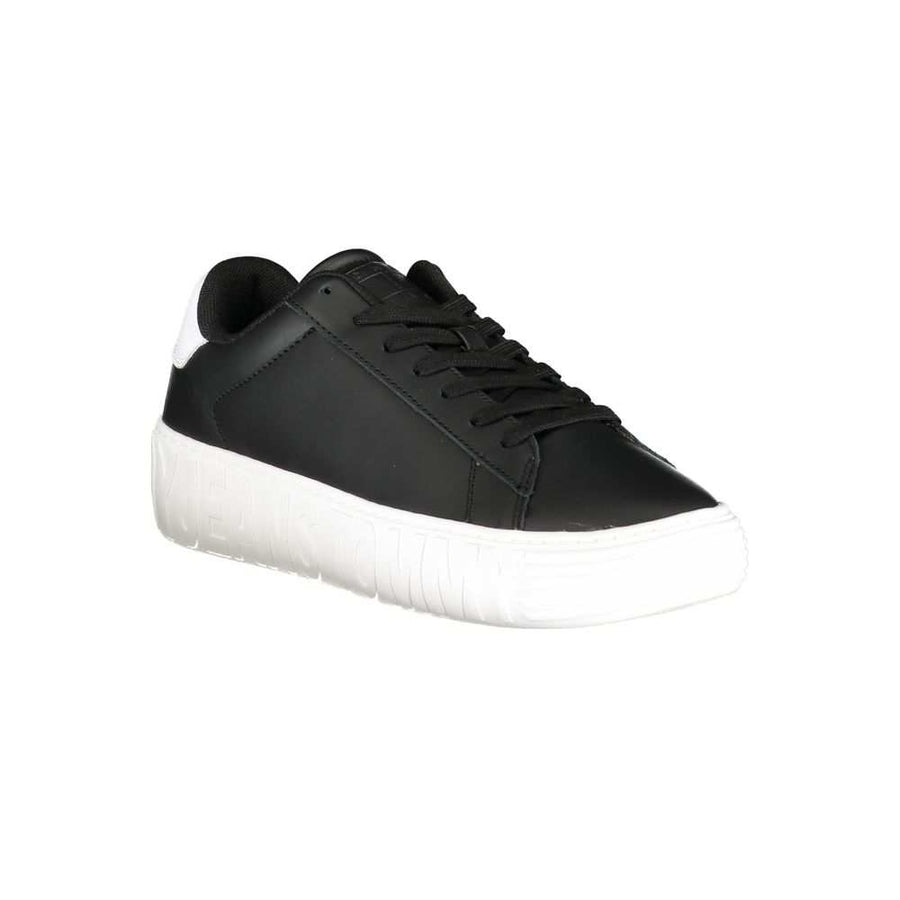 Tommy Hilfiger Men's Black Polyurethane Sneaker