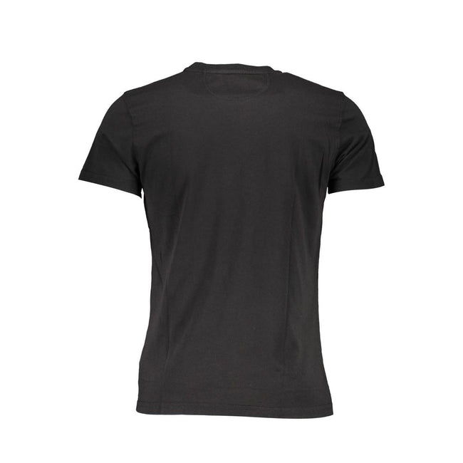 La Martina Schwarzes Baumwoll-T-Shirt für Herren