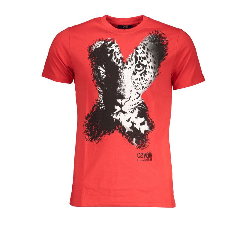 Cavalli Class Baumwoll-T-Shirt in Rot