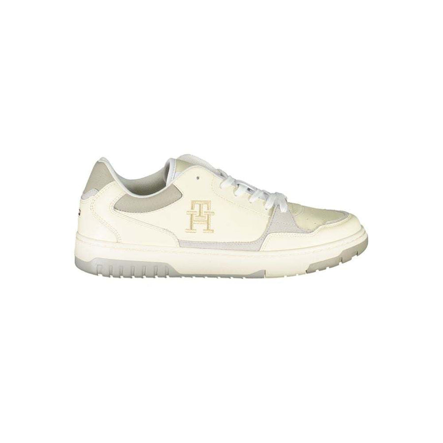 Tommy Hilfiger Beige Sneakers with Unique Embroidery