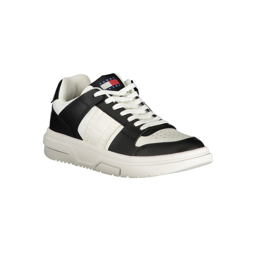 Tommy Hilfiger Women's Black Leather Sneakers