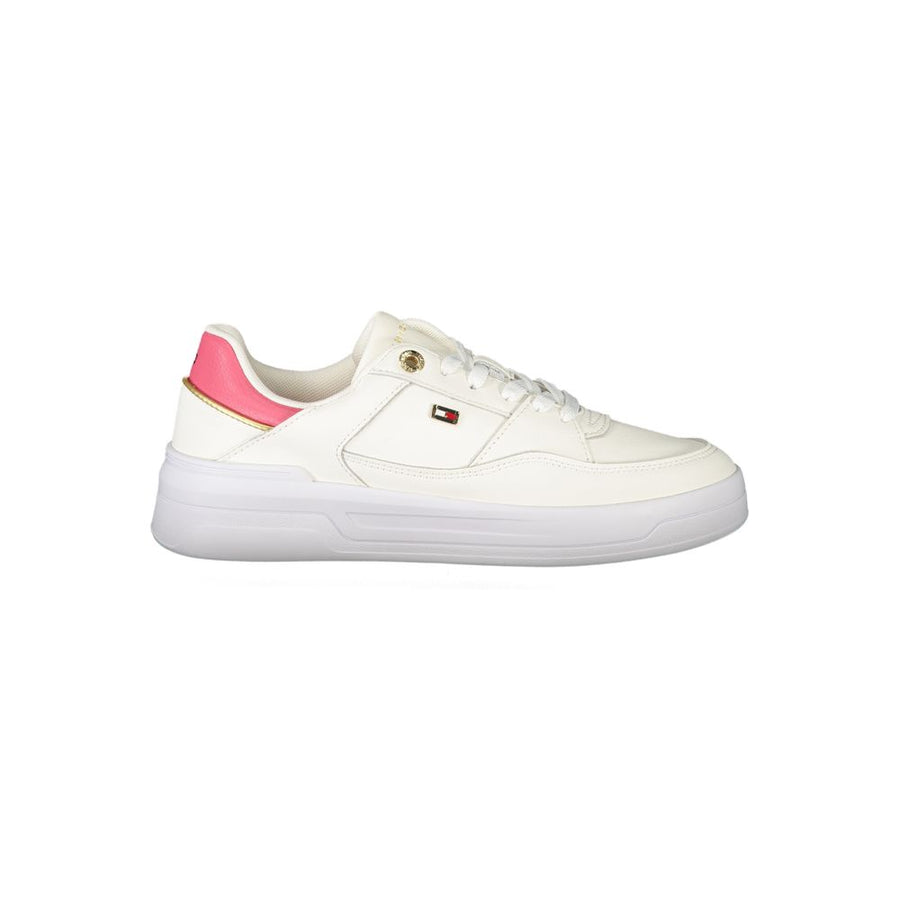 Tommy Hilfiger White Women's Polyurethane Sneakers