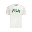 Fila Weißes Baumwoll-T-Shirt für Herren