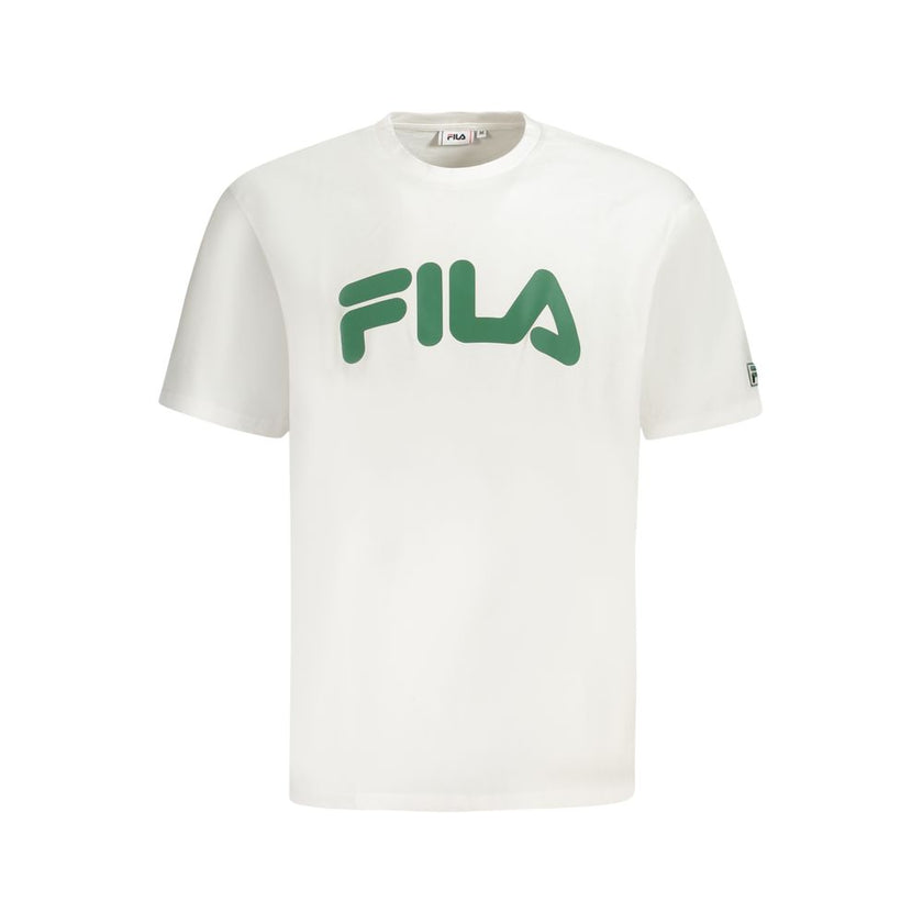 Fila Weißes Baumwoll-T-Shirt für Herren