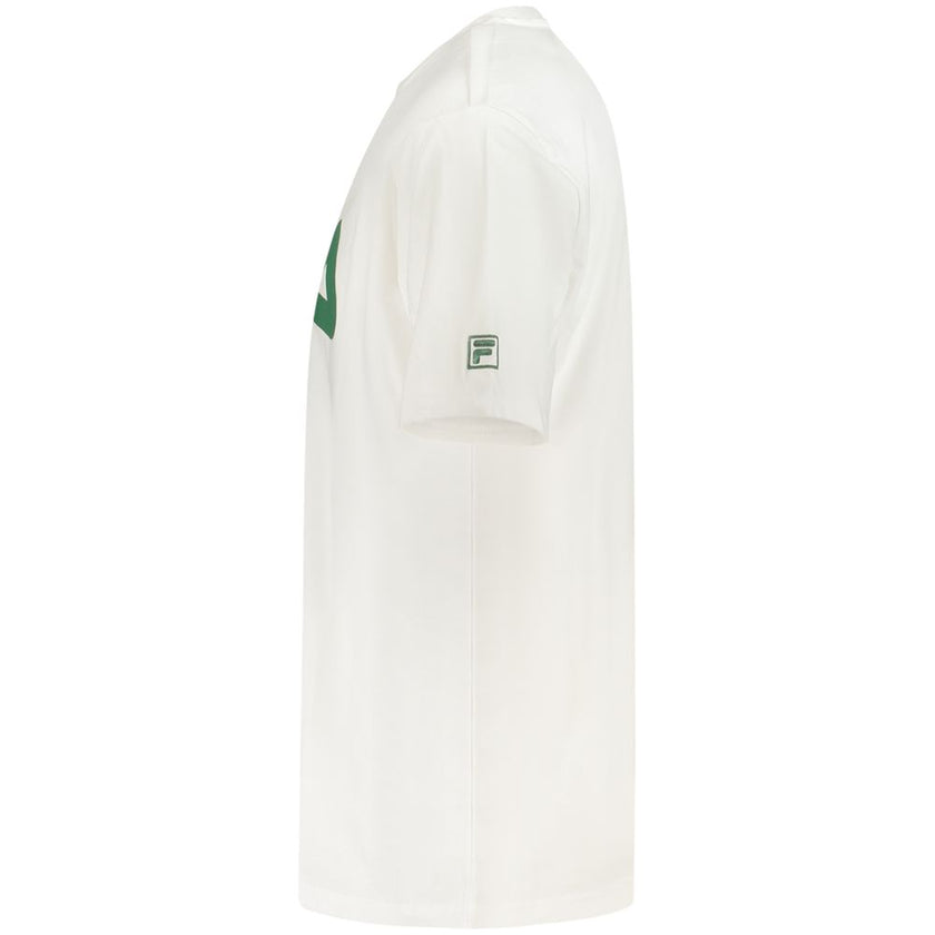 Fila Weißes Baumwoll-T-Shirt für Herren