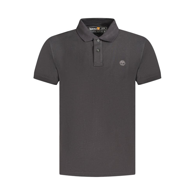 Timberland Schwarzes Herren-Poloshirt aus Baumwolle