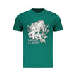 Cavalli Class Verde Baumwoll-T-Shirt für Herren