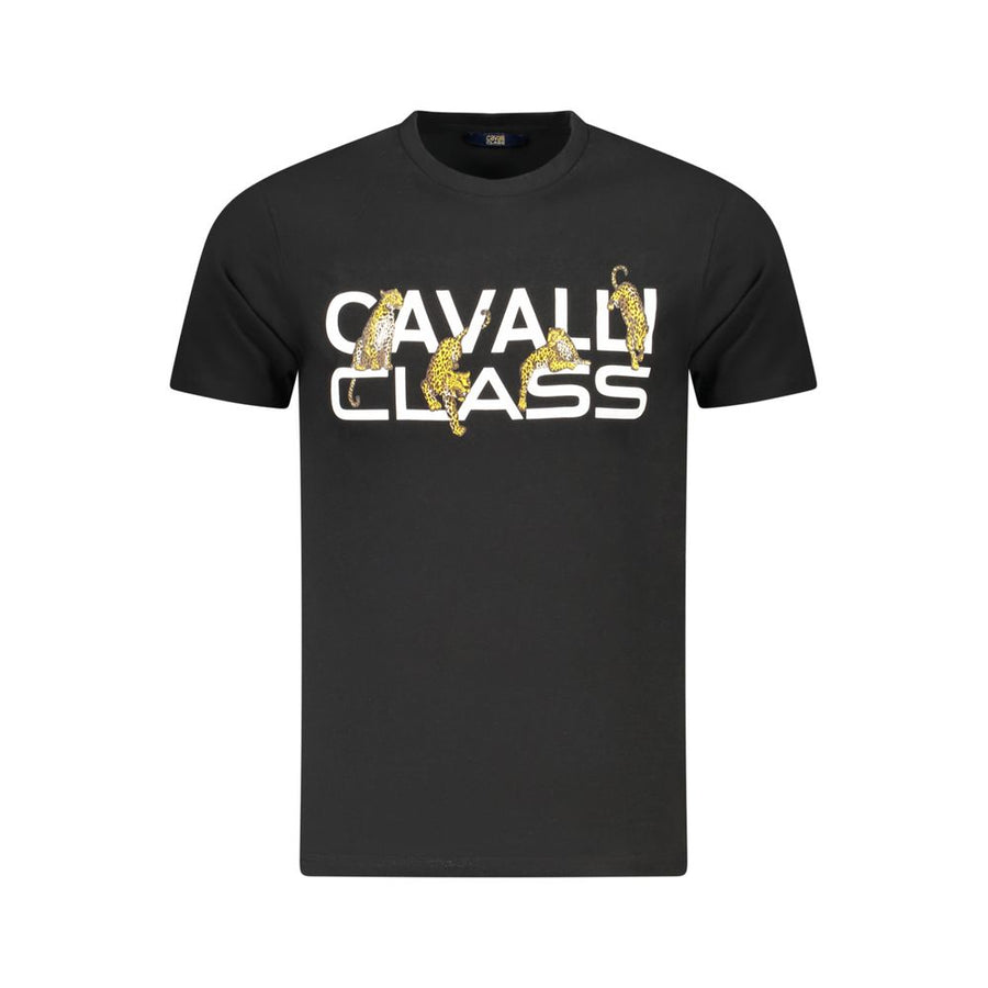 Cavalli Class Men's Black Cotton T-Shirt