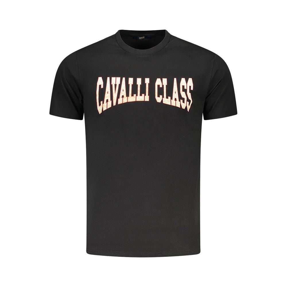 Cavalli Class Men's Black Cotton T-Shirt