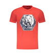 Cavalli Class Rosso Baumwoll-T-Shirt für Herren