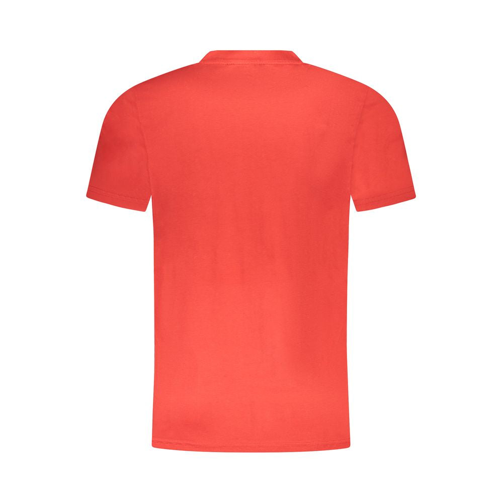 Men's Cavalli Class Red Cotton T-Shirt