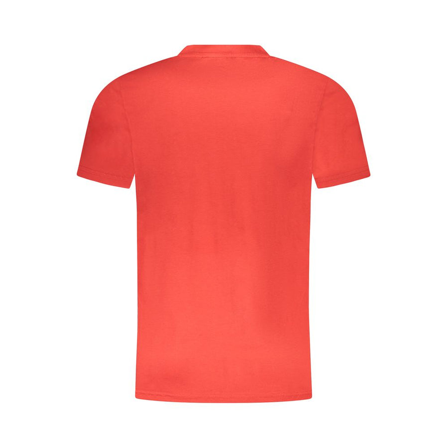 Men's Cavalli Class Red Cotton T-Shirt