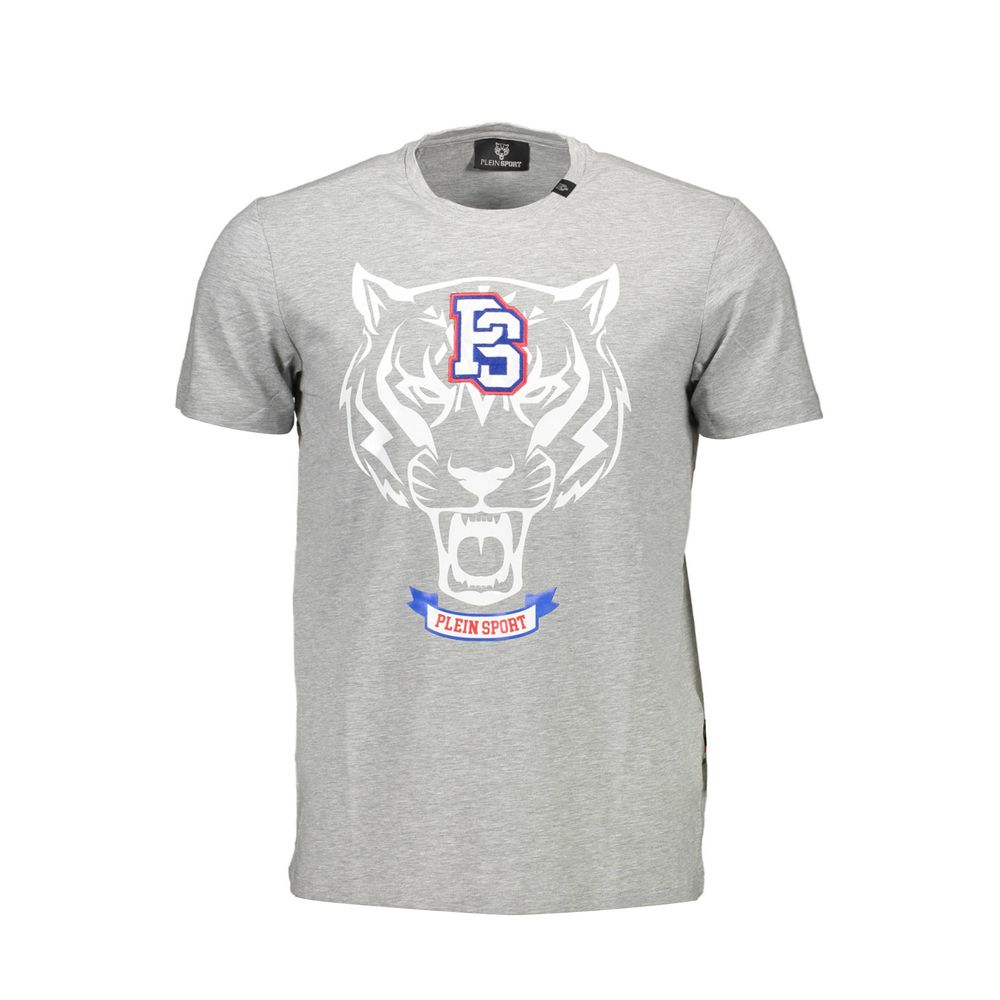 Plein Sport Grigio Baumwoll-T-Shirt für Herren