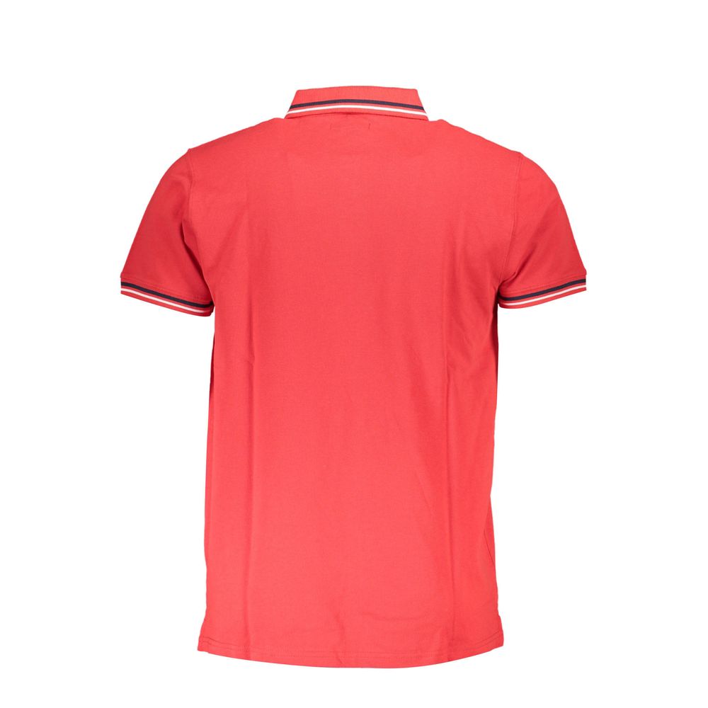 Cavalli Class Red Men's Cotton Polo Shirt