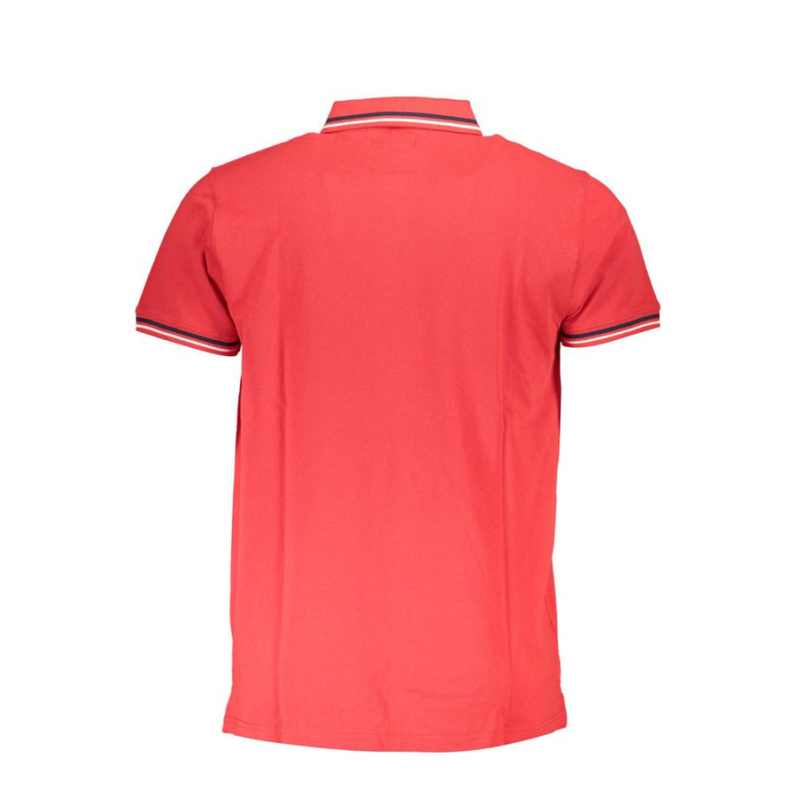 Cavalli Class Red Men's Cotton Polo Shirt